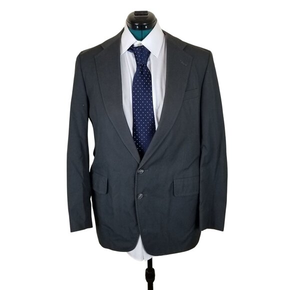 Gant Mens Tailored Gray Blazer Jacket 2-Button Notch Lapel Midweight Classic Fit - Picture 1 of 7